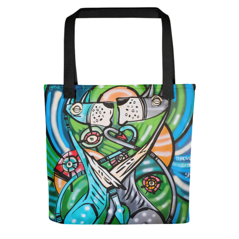 Through Time and Space – Lebo Tote bag